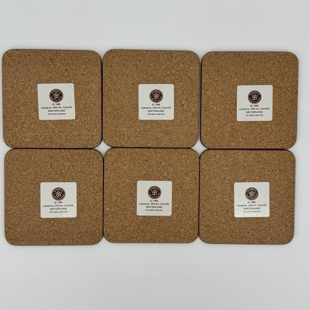 Vintage 1986 Hummel Coasters Set of 6 M.J. Hummel Papernell Made England Cottage - Picture 2 of 12